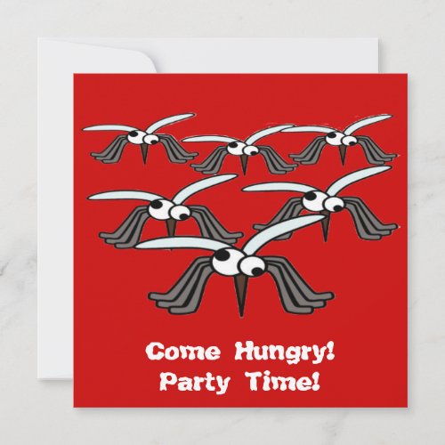 Come Hungry Party Time Invitation