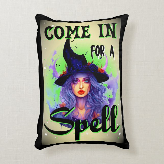 Come in for a Spell _ Halloween   Accent Pillow (Front(Vertical))