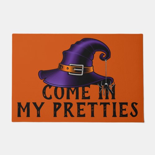 Come In My Pretties Witchs Hat Doormat