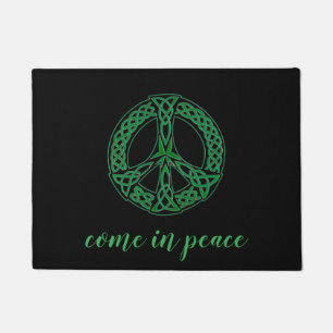 Come In Peace - Celtic Peace Sign Welcome Mat