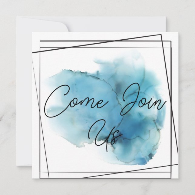 Come join us Card Blue  (Front)