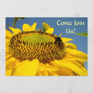 Come Join Us! Party Invitations Events Sunflowers