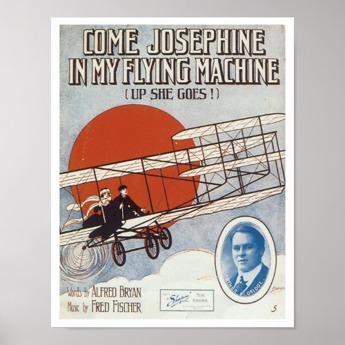 Come Josephine In My Flying Machine Vintage Songbo Poster