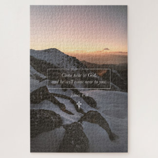 Come Near To God James 4: 8 Christian Bible Verse Jigsaw Puzzle