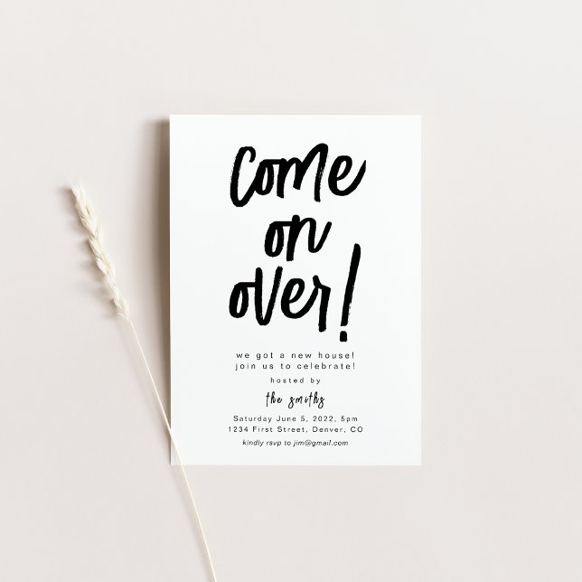 Come On Over Housewarming Party Invitation (Creator Uploaded)