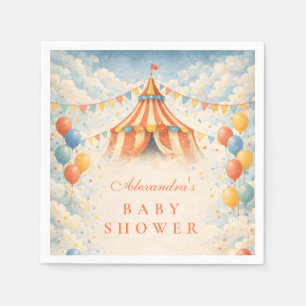 Come One Come All Circus Baby Shower Napkins