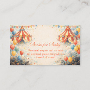 Come One Come All Circus  Books for Baby Enclosure Card