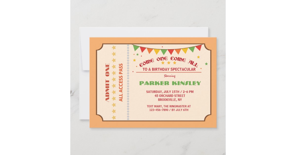 Come One Come All Invitation Zazzle