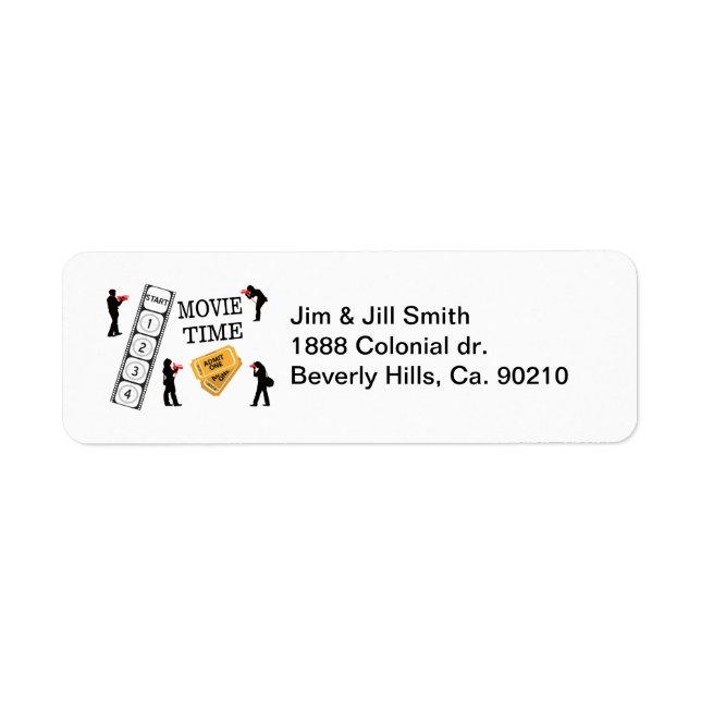 Come One Come All It's Movie Time Label (Front)