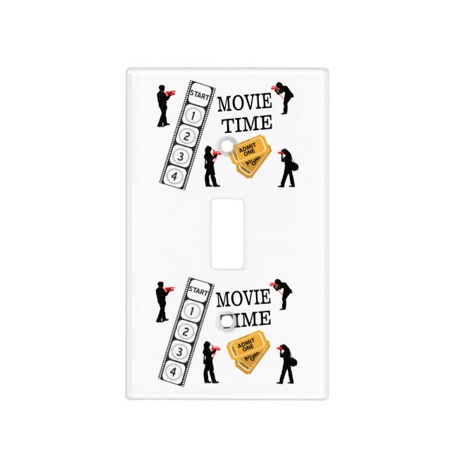 Come One Come All It's Movie Time Light Switch Cover (Front)