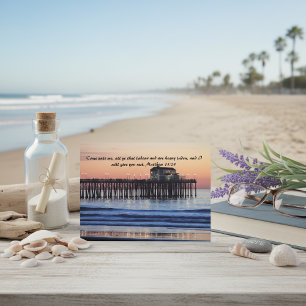 Come Onto Me Bible Verse Get Well Soon Postcard