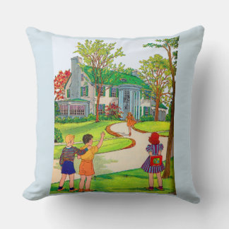 Come Out and Play print Throw Pillow