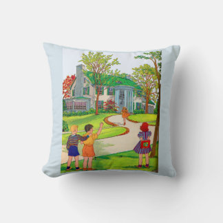 Come Out and Play print Throw Pillow
