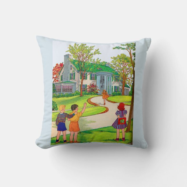 Come Out and Play print Throw Pillow (Front)