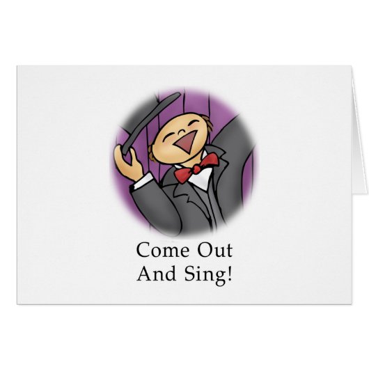 Come Out and Sing! Cards (Front Horizontal)