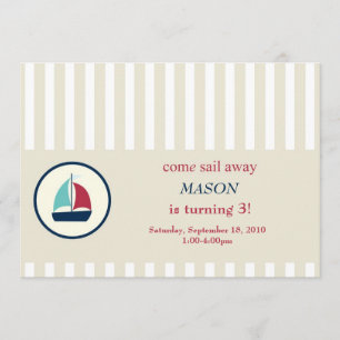 come sail away invitation