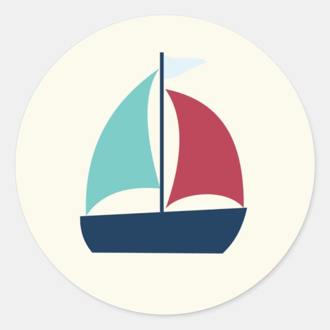 come sail away {stickers & labels} classic round sticker (Front)