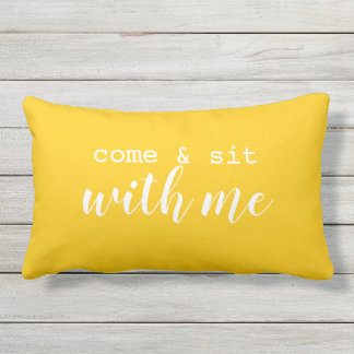 Come & sit with me lumbar pillow