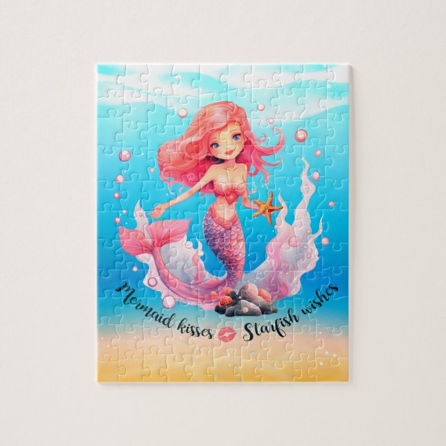 Come swim with me Mermaid Jigsaw Puzzle (Vertical)