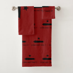 Come & Take It! Texas State battle Flag Bath Towel Set