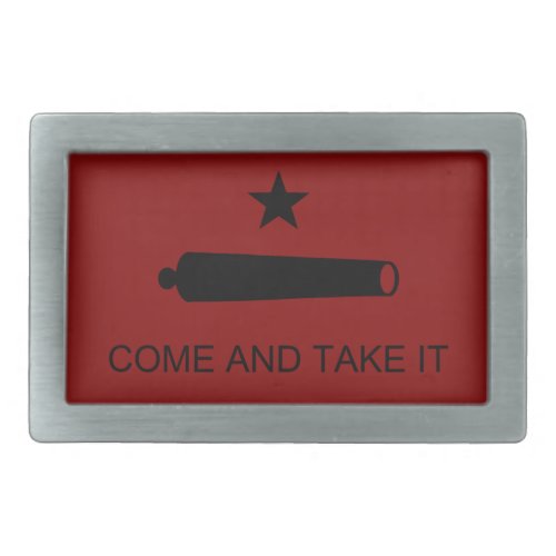 Come  Take It Texas State battle Flag Belt Buckle