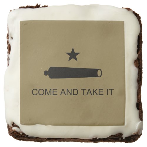 Come  Take It Texas State battle Flag Brownie