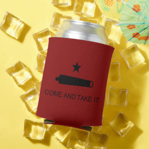 Come & Take It! Texas State battle Flag Can Cooler