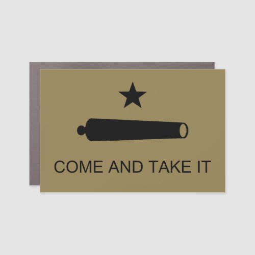 Come  Take It Texas State battle Flag Car Magnet