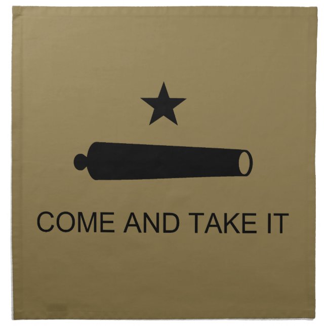 Come & Take It! Texas State battle Flag Cloth Napkin (Front)