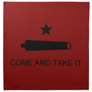 Come & Take It! Texas State battle Flag Cloth Napkin