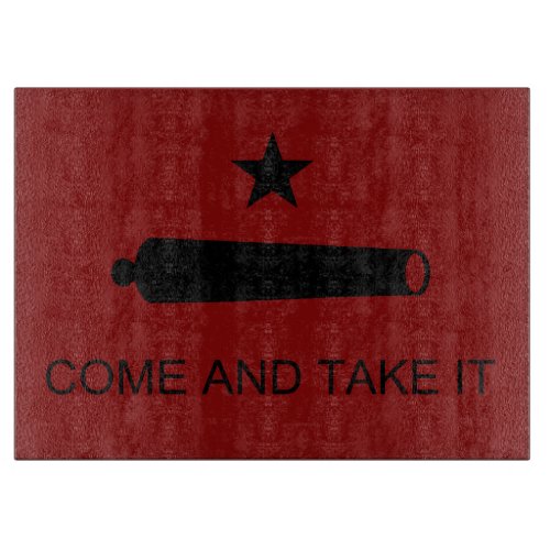 Come  Take It Texas State battle Flag Cutting Board