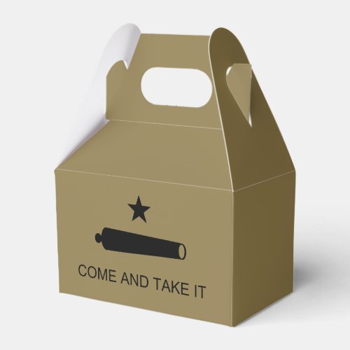 Come  Take It Texas State battle Flag Favor Boxes