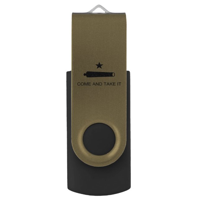 Come & Take It! Texas State battle Flag Flash Drive (Front Vertical)