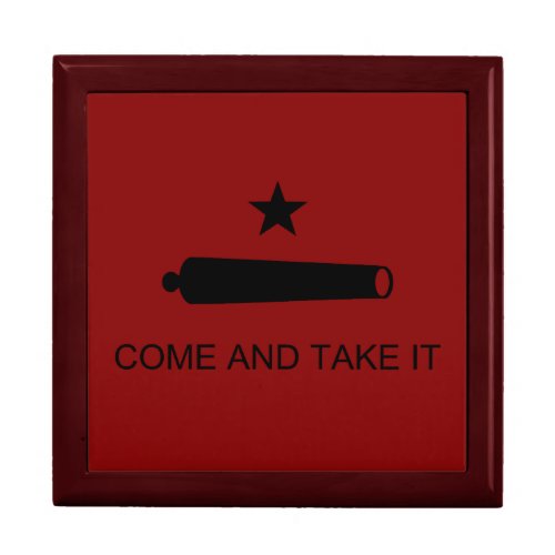 Come  Take It Texas State battle Flag Gift Box