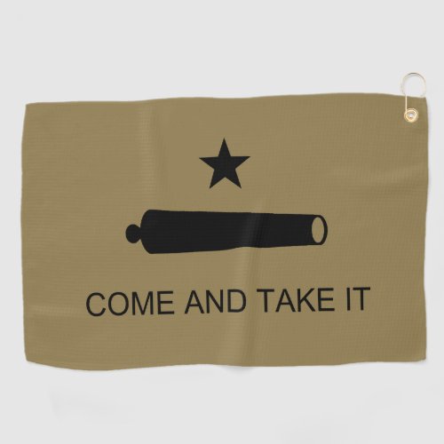 Come  Take It Texas State battle Flag Golf Towel