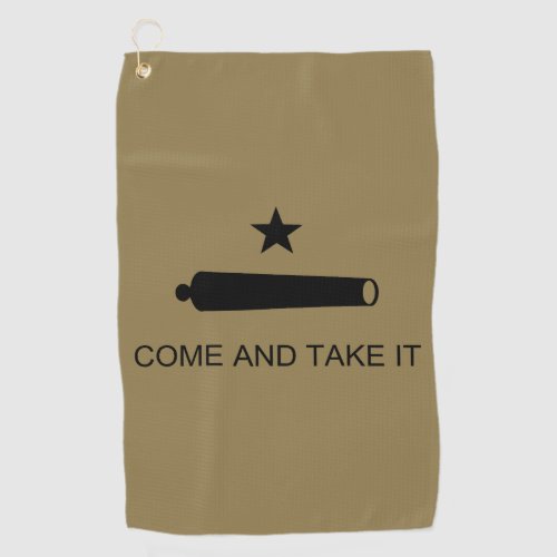Come  Take It Texas State battle Flag Golf Towel