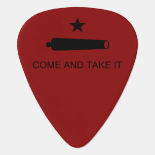 Come & Take It! Texas State battle Flag Guitar Pick