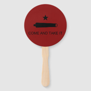 Come & Take It! Texas State battle Flag Hand Fan