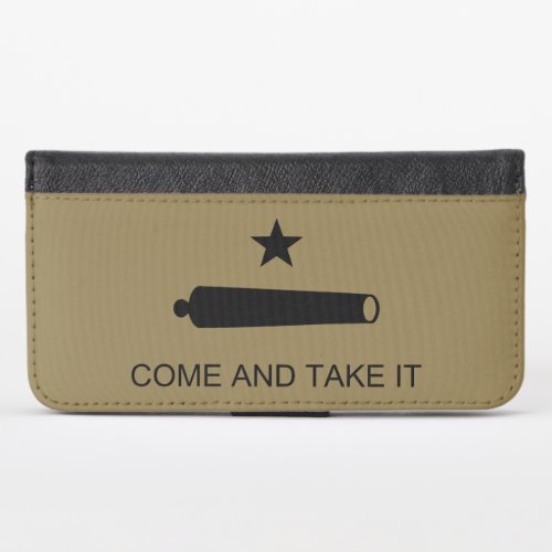 Come  Take It Texas State battle Flag iPhone X Wallet Case