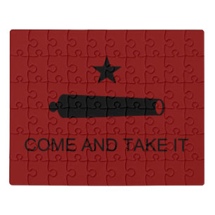 Come & Take It! Texas State battle Flag Jigsaw Puzzle