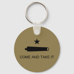 Come & Take It! Texas State battle Flag Keychain