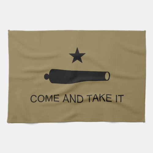 Come  Take It Texas State battle Flag Kitchen Towel