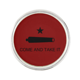 Come & Take It! Texas State battle Flag Lapel Pin