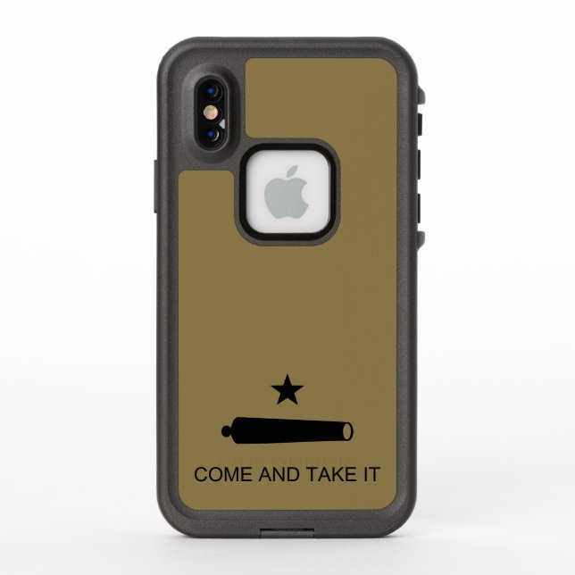 Come & Take It! Texas State battle Flag LifeProof iPhone Case (Back)