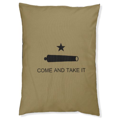 Come  Take It Texas State battle Flag Pet Bed