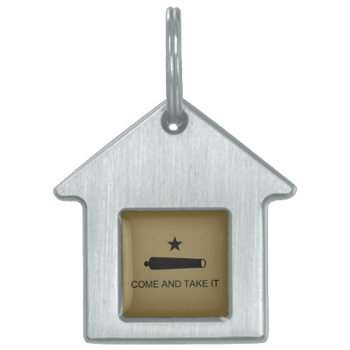 Come  Take It Texas State battle Flag Pet ID Tag