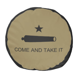 Come & Take It! Texas State battle Flag Pouf