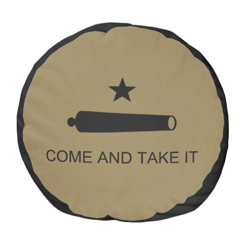Come  Take It Texas State battle Flag Pouf