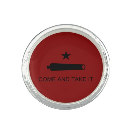Come  Take It Texas State battle Flag Ring