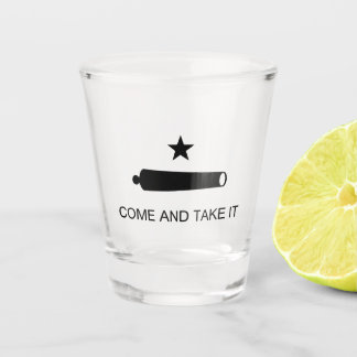 Come & Take It! Texas State battle Flag Shot Glass